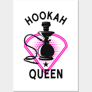 Hookah Queen Shisha Vaper Water Pipe Women Posters and Art